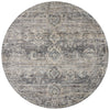 Katherine KES-05 Graphite/Jade Area Rug by Jean Stoffer X Loloi Round Image