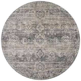 Katherine KES-05 Graphite/Jade Area Rug by Jean Stoffer X Loloi Round Image