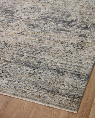 Katherine KES-05 Graphite/Jade Area Rug by Jean Stoffer X Loloi Angle Image