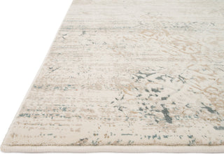 Loloi Kingston KT-02 Ivory / Stone Area Rug Round Image