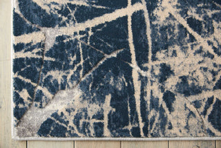 Nourison Heritage KI356 Beige Blue Area Rug Detail Image