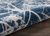 Nourison Heritage KI356 Beige Blue Area Rug Corner Image