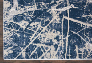 Nourison Heritage KI356 Beige Blue Area Rug Detail Image