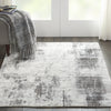 Nourison Ki37 Safari Dreams KI372 Ivory Grey Area Rug by kathy ireland Corner Image