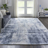 Nourison Ki37 Safari Dreams KI372 Blue Area Rug by kathy ireland Corner Image