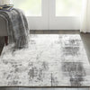 Nourison Ki37 Safari Dreams KI372 Ivory Grey Area Rug by kathy ireland Corner Image