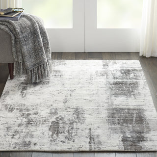 Nourison Ki37 Safari Dreams KI372 Ivory Grey Area Rug by kathy ireland Corner Image