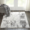 Nourison Ki37 Safari Dreams KI372 Ivory Grey Area Rug by kathy ireland Corner Image