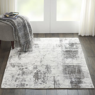 Nourison Ki37 Safari Dreams KI372 Ivory Grey Area Rug by kathy ireland Corner Image