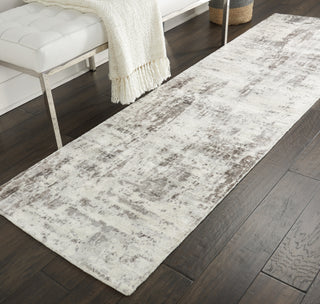Nourison Ki37 Safari Dreams KI372 Ivory Grey Area Rug by kathy ireland Corner Image
