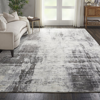 Nourison Ki37 Safari Dreams KI372 Ivory Grey Area Rug by kathy ireland Corner Image