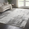 Nourison Ki37 Safari Dreams KI372 Ivory Grey Area Rug by kathy ireland Room Image Feature