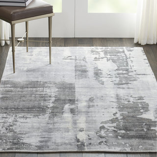 Nourison Ki37 Safari Dreams KI373 Grey Area Rug by kathy ireland Corner Image