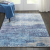 Nourison Ki37 Safari Dreams KI374 Teal Area Rug by kathy ireland Corner Image