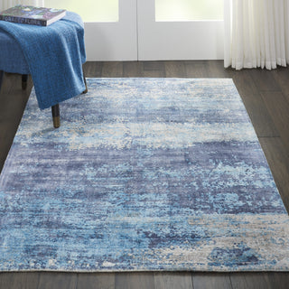 Nourison Ki37 Safari Dreams KI374 Teal Area Rug by kathy ireland Corner Image