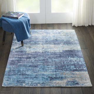 Nourison Ki37 Safari Dreams KI374 Teal Area Rug by kathy ireland Corner Image