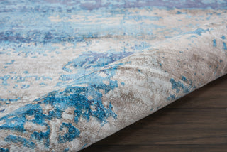Nourison Ki37 Safari Dreams KI374 Teal Area Rug by kathy ireland Corner Image