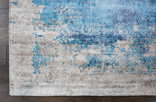 Nourison Ki37 Safari Dreams KI374 Teal Area Rug by kathy ireland Detail Image