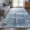 Nourison Ki37 Safari Dreams KI374 Teal Area Rug by kathy ireland Corner Image
