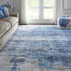 Nourison Ki37 Safari Dreams KI374 Teal Area Rug by kathy ireland Corner Image