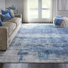 Nourison Ki37 Safari Dreams KI374 Teal Area Rug by kathy ireland Corner Image