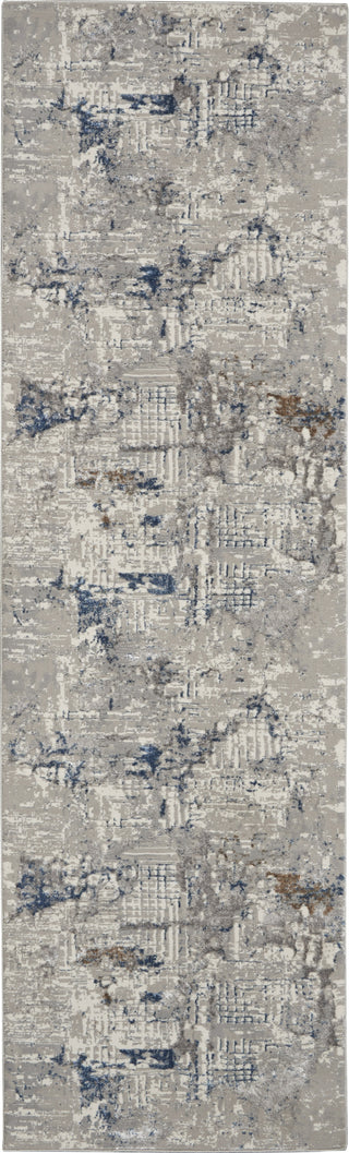 Nourison Royal Terrace KI41 Ivory Blue Area Rug by Home Main Image