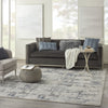 Nourison Royal Terrace KI41 Ivory Blue Area Rug by Home Room Image Feature