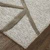 Feizy Kimball 8A30F Gray/Taupe/Ivory Area Rug Corner Image with Rug Pad