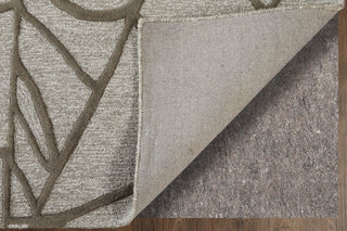 Feizy Kimball 8A30F Gray/Taupe/Ivory Area Rug Detail Image