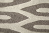 Feizy Kimball 8A31F Taupe/Ivory Area Rug Corner Image