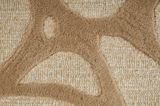 Feizy Kimball 8A32F Ivory/Brown/Tan Area Rug Corner Image