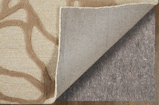 Feizy Kimball 8A32F Ivory/Brown/Tan Area Rug Detail Image