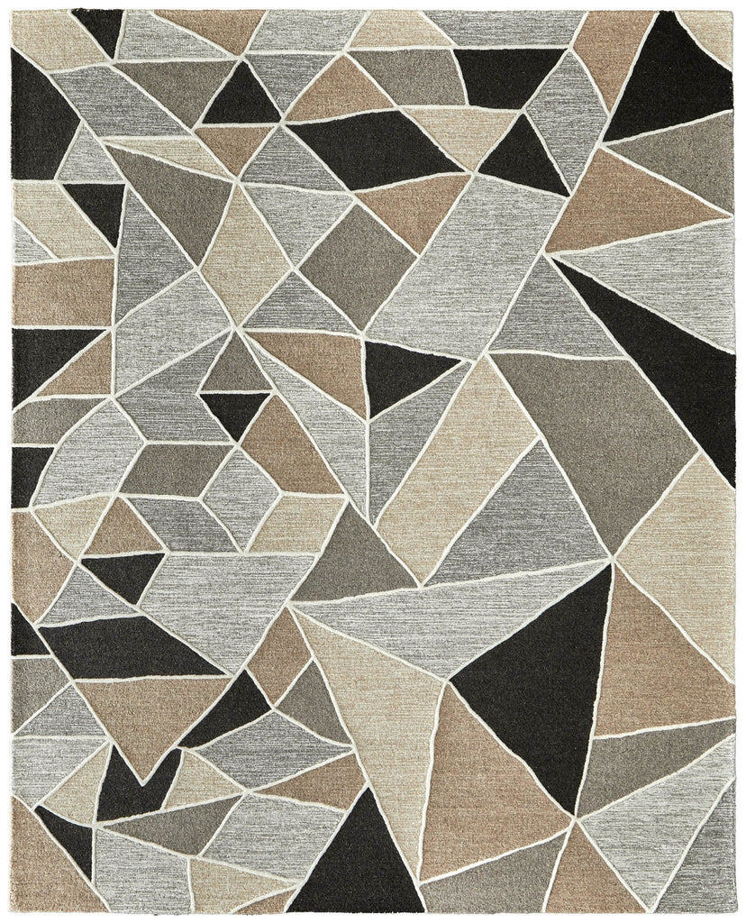 Feizy Kimball 8A33F Gray/Black/Brown Area Rug main image