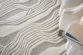 Feizy Kimball 8A34F Ivory/Gray Area Rug Lifestyle Image Feature