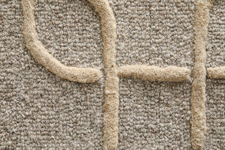 Feizy Kimball 8A35F Gray/Taupe/Tan Area Rug Corner Image