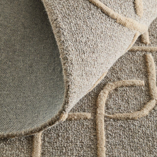 Feizy Kimball 8A35F Gray/Taupe/Tan Area Rug Detail Image