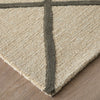 Feizy Kimball 8A36F Ivory/Gray/Tan Area Rug Corner Image with Rug Pad