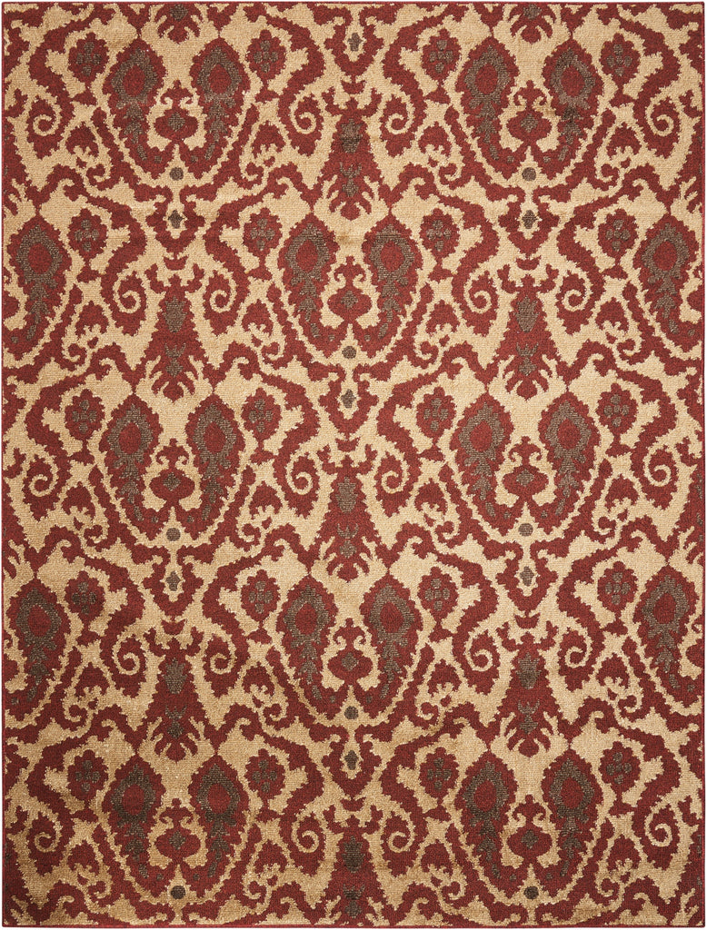 Nourison Kindred KIN09 Ivory/Red Area Rug main image