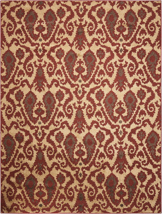 Nourison Kindred KIN09 Ivory/Red Area Rug main image