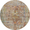 Dalyn Karaj KJ1 Coral Machine Washable Area Rug Round Main Image