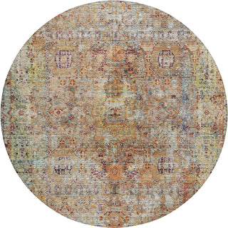 Dalyn Karaj KJ1 Coral Machine Washable Area Rug Round Main Image