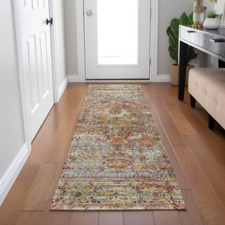 Dalyn Karaj KJ1 Coral Machine Washable Area Rug Runner Lifestyle Image Feature