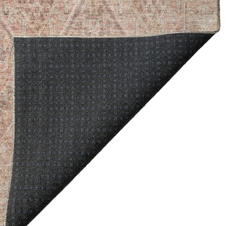 Dalyn Karaj KJ10 Pink Machine Washable Area Rug Backing Image