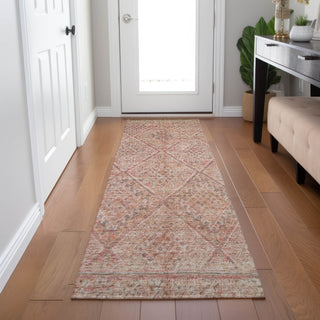 Dalyn Karaj KJ10 Pink Machine Washable Area Rug Runner Lifestyle Image Feature
