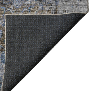 Dalyn Karaj KJ2 Blue Machine Washable Area Rug Backing Image