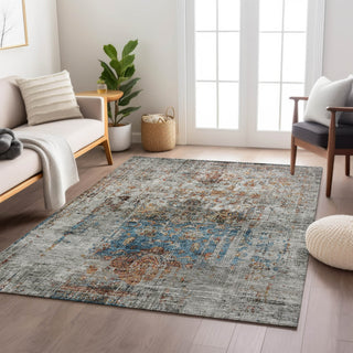 Dalyn Karaj KJ2 Copper Machine Washable Area Rug Lifestyle Image Feature
