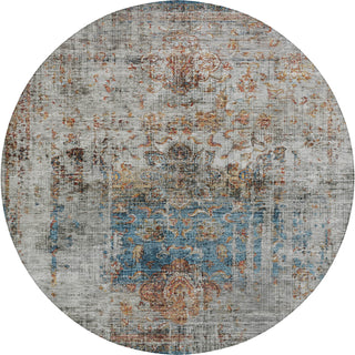 Dalyn Karaj KJ2 Copper Machine Washable Area Rug Round Main Image