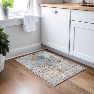 Dalyn Karaj KJ2 Copper Machine Washable Area Rug Scatter Lifestyle Image Feature