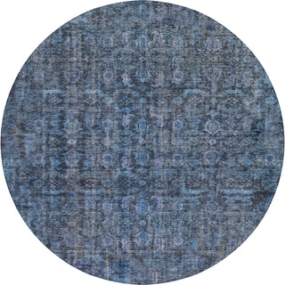 Dalyn Karaj KJ3 Blue Machine Washable Area Rug Round Main Image