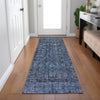 Dalyn Karaj KJ3 Blue Machine Washable Area Rug Runner Lifestyle Image Feature